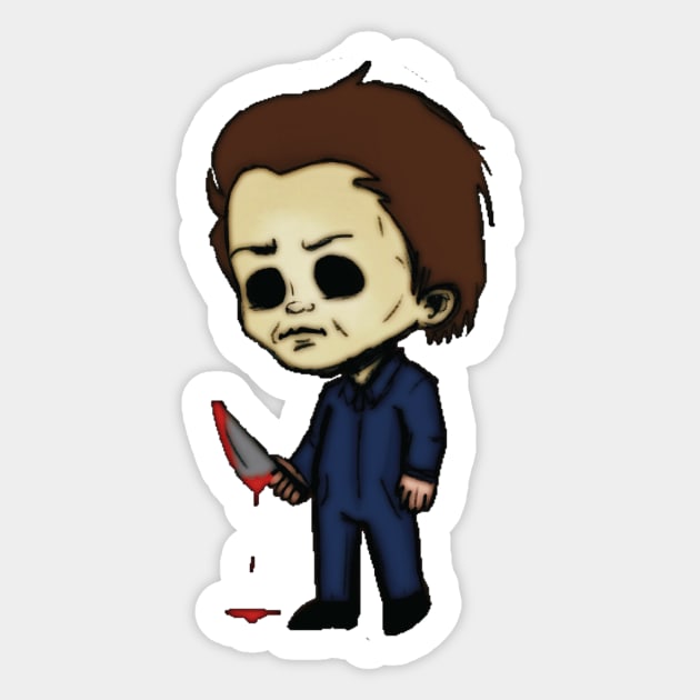 Masked Slasher! Sticker by UnderscoreAce